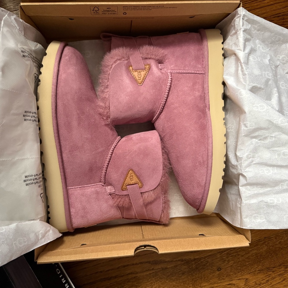 UGG Purple Suede Winter Boots